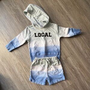 Mish Boys Gradient Hoodie and Shorts Set 12m